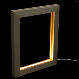 Frames Decorative LED Luminous Po Frame 3D Light Picture Home Holder