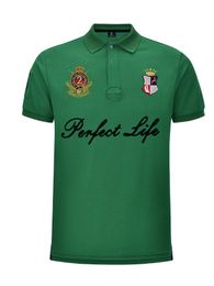 Pure Cotton Turn-down Collar Polo Shirt, New Summer Style for Men, Unique Embroidery Design Shows Extraordinary Temperament