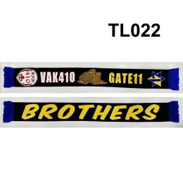 Accessories 145*18 cm Size VAK410 & 12th Player Maccabi Brothers Scarf for Fans Doublefaced Knitted TL022