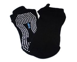 1Pair Cotton Nonslip Yoga Socks with Grips for Women Breathable Pilates Fitness Socks5688458