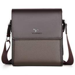 Luxury Brand Messenger Bag Men Leather Side Shoulder For Business Office Work Male Briefcase Casual Crossbody 240329