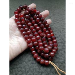 Pendant Necklaces Red Agate Flat Round Bead Necklace Beads