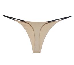 UNWE Thin Strappy Women Thongs and G Strings Plus Size Low Rise Female Tanga Cotton Bikini Underwear SXL2789282