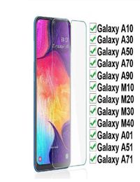 9H Tempered Glass For Samsung Galaxy A10 A10E A20 A30 A50 A70 A90 Screen Protector Samsung A01 A51 A71 M10 M20 M30 M40 Protective 5980062