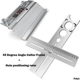 Boormachine 45 Degree Angle Cutter Frame Set Bevel Cutter Auxiliary Tool for Tile Cutting Exposed Angle Outside Construction Cutting Tools