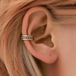 Backs Earrings Minimalist Ear Clip Without Hole Female Retro Creative Round Bead Geometric Bone