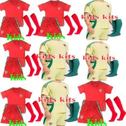 Wales soccer jerseys JAMES BALE 24 25 Welsh quality football shirts JOHNSON N.WILLIAMS RODON T.ROBERTS CABANGO LEVITT MOORE THOMAS kids kit jersey