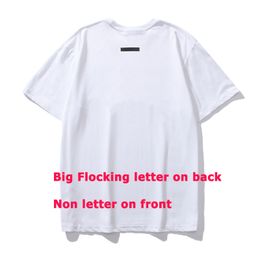 Mens Shirts Women T Shirt Esss Letter Print Tshirts 100% Cutton Silicone Flocking Short Sleeve Elegant Stretchy Classic Comfort Plus Size