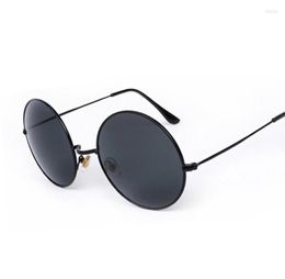 Sunglasses Fashion Lady Big Round Tinted Color Lens Men Women Retro Metal Frame Eye Black Vintage Tiny Female Sun Glasses5183747