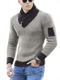 korean Fi Autumn Men Casual Vintage Style Sweater Wool Turtleneck Oversize 2023 Winter Men Warm Cott Pullovers Sweaters A8Qb#