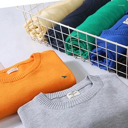 Men's Sweaters Cotton O-Neck Spring Autumn Casual Polos Jersey Men Solid Pullovers Long Sleeve Harmont Blaine Plus Size Sweater