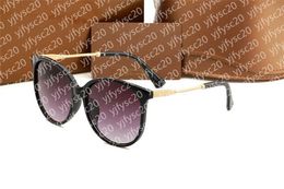 Sunglasses Classic Retro Sunglasses Luxury Designer Eyewear Metal Frame Designers Sun Glasses Woman with box Glass lenses I7