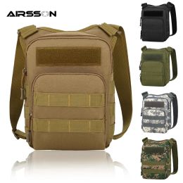 Bags Tactical Shoulder Bag Molle Military EDC Waist Pack Waterproof Nylon Crossbody Messenger Bag for Outdoor Sports Hunting Camping