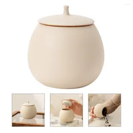 Storage Bottles Ceramic Pot Candy Jar Lid Tea Canister Bags Cookie Supply Ceramics Sugar Coffee