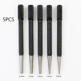 Hammer 5pcs Hammer Nail Spring Hammerless Punch Drill Punch Removal Bit Holes Woodwork Nail Tool Set Door Centre Hammerless Punch