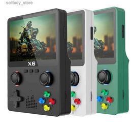 Portable Game Players 2023 New X6 3.5-inch I Screen Handheld Game Console Dual Joystick 11 Simulator GBA Childrens Video Game Console Q240326