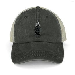 Berets Black Raven And Pine Cowboy Hat Vintage Mountaineering Luxury Man Golf Cap Men's Baseball Women's