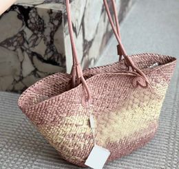 straw beach totes bag for Women Brand Designer Shoulder Clutch Strap Single Messengers Purses luxury handbags 240326