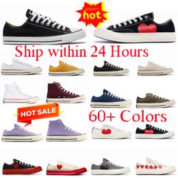 Designer Shoes Canvas 1970s Sneaker men women Classic Big Eyes Thick Bottom platform Black White Run Star low price 35-44