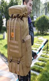 70L Backpack Tactical Canvas Army Bag Outdoor Molle Camouflage Travel Hiking Camping Rucksack Mochila Militar XA258D3398394