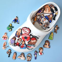 famous problem sexy girls Anime charms wholesale childhood memories funny gift cartoon charms shoe accessories pvc decoration buckle soft rubber clog charms