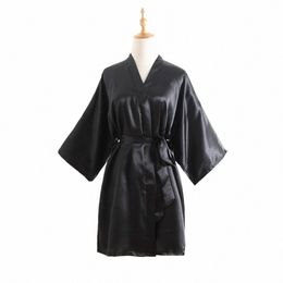 casual Men's Silk Satin Solid Colour Lg Robes Wrap Dring Gown Kimo Bathrobe Nightgown Pyjamas Sleepwear 01e9#