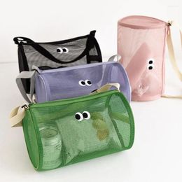 Storage Bags Dry Wet Separation Beach Mesh Bag Portable Zipped Design Breathable Handbag Large Capacity Kids Toys Travel Supply