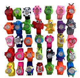 Kids Watch 3D Cartoon Animal Quartz Wristwatches Sport Children Watches For Baby Girl Student Clock Slap Watch Gift