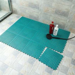 Bath Mats Diy Waterproof Splicing Mat Bathroom Toilet Household Kitchen Non-Slip Mti-Color Home Decoration Drop Delivery Garden Access Otbnv