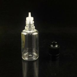 Jars 100pcs 5ml 10ml 15ml 20ml 30ml 50ml PET Plastic Eye Dropper Bottle E liquid Bottles with Childproof Temper Evident Caps YZHJ