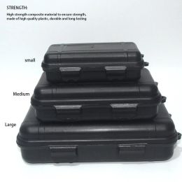 Bins Outdoor Survival Box Container Portable Travel Storage Box Waterproof Shockproof Dustproof for Camping Hiking Boating