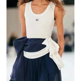 loweve singlet Women Crop Top Tanks Camis Tops Designer Anagram-Embroidered Cotton-Blend Shorts Skirts Yoga Suit 71 loweve singlet