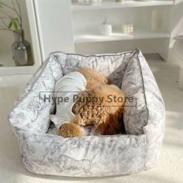 Pens Tiger Print Pet Sleeping Mat Dog Bed Soft Cotton Pet Litter Puppy Sleep Mat Mattress Cushion for Small Large Dogs PB0082