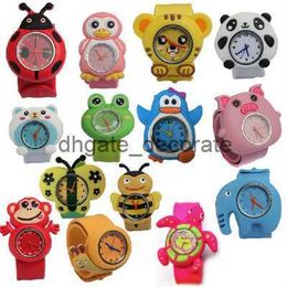 Kids Watches For Girl Boy Cartoon brid slap baby wrist watch silicone jelly children sports watch