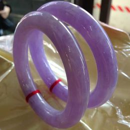 Jade ice type round bracelet purple Roland female floating flowers full of purple bangles