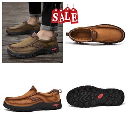 new fashion selling shoes for mens leather GAI casual shoes Business Loafers lightweight designer mens oversized soft soles breathable cool bigsize2024