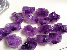 crystl crafts Natural brazil amethyst cluster flower crystal Tumbled Stone6439484