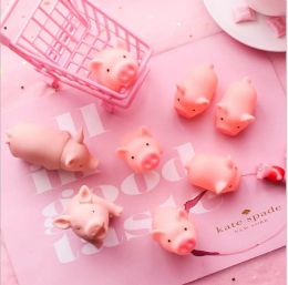 Cartoon Pig Squeeze Toy Stress Relief Sound Emitting Soft Silicone Novelty Decompression Gadget Gift for All Ages ZZ