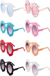 2021 Cute Flower Round kids children Sunglasses UV400 Eyewear Floral Boy girl Lovely Baby Sun Glasses2663918