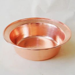 Basins 1 PC Pure Copper Basin Widesided Foot Bath Thick Deep Handmade High Quality Gift