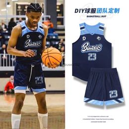 Basketball suit set for men and women customized quick drying breathable game team uniform American training sports jersey printing group purchase