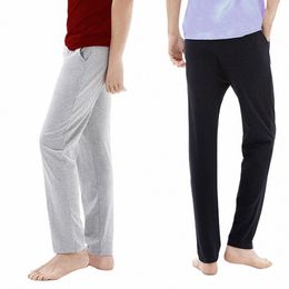 cott Solid Pajama Pants for Men Plus Size Sleepwear Home Pants Casual Thin Wide Leg Loose Trousers Pijama Hombre Sleep Bottoms g4D6#