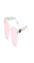 Sunglasses Oversized Square Women Designer Vintage Red Green Mirror Sun Glasses Superstar Eyewear5117833