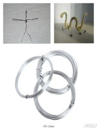 Craft Tools Florist Aluminium Wire Jewelery Pottery Mold Silver 5m Long 1mm 15mm 2mm DropShip6834704