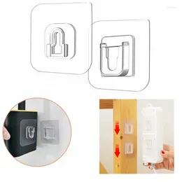 Hooks Double-Sided Adhesive Wall Hanger Strong Transparent Suction Cup Sucker Storage Holder For Kitchen Bath Home