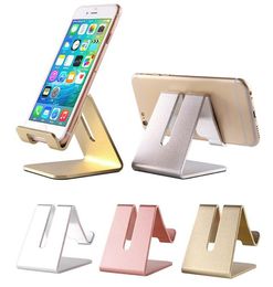 Universal Mini Portable Cellphone Holders Aluminium Alloy Holder Mobile Phone Bracket Charging Lazy Mounts Metal Stand for IPhone S9634183