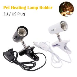 Lighting Pet Heating Lamp Holder UVB/UVA Bulb Aquarium Lighting Infrared Ceramic Heat Emitter Light Bulb Holder For Reptile Pet Brooder