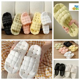 Slippers Home Shoes GAI Slide Bedroom Shower Rooms Warm Plush Living Room Soft Wear Cotton Slipper Ventilate Woman Men pinks white