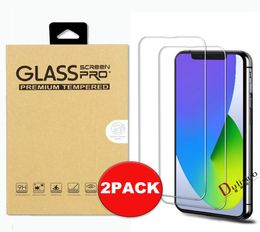 2 pack 03mm 25D Tempered Glass Phone Screen Protector for iphone 13 12 11 mini pro max xr xs 6 7 8 Plus samsung S21 A12 A22 A32 8713686