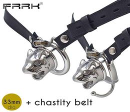 NXY Sex Adult toy Cockrings FRRK Strap On Belt with Cock Cage for Men Penis Rings Male Bondage Device Adult Sex Toys Intimate Shop Loose Burden 12104245017